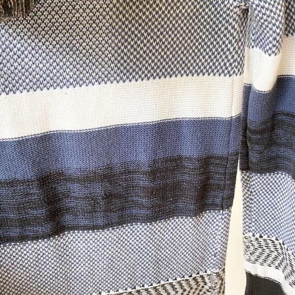 ROXY Stripe Knit Open Duster Hooded Cardigan sz S - Picture 4 of 8